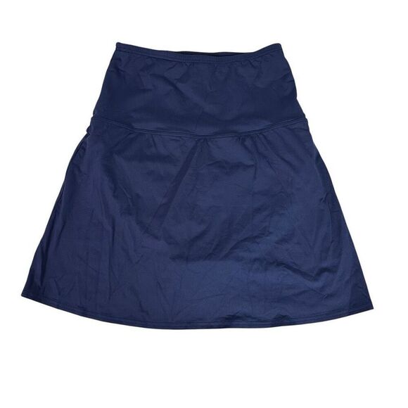 Lands’ End Black Tummy Control Ultra High Waist Modest Swim Skirt size 12 - Picture 3 of 8